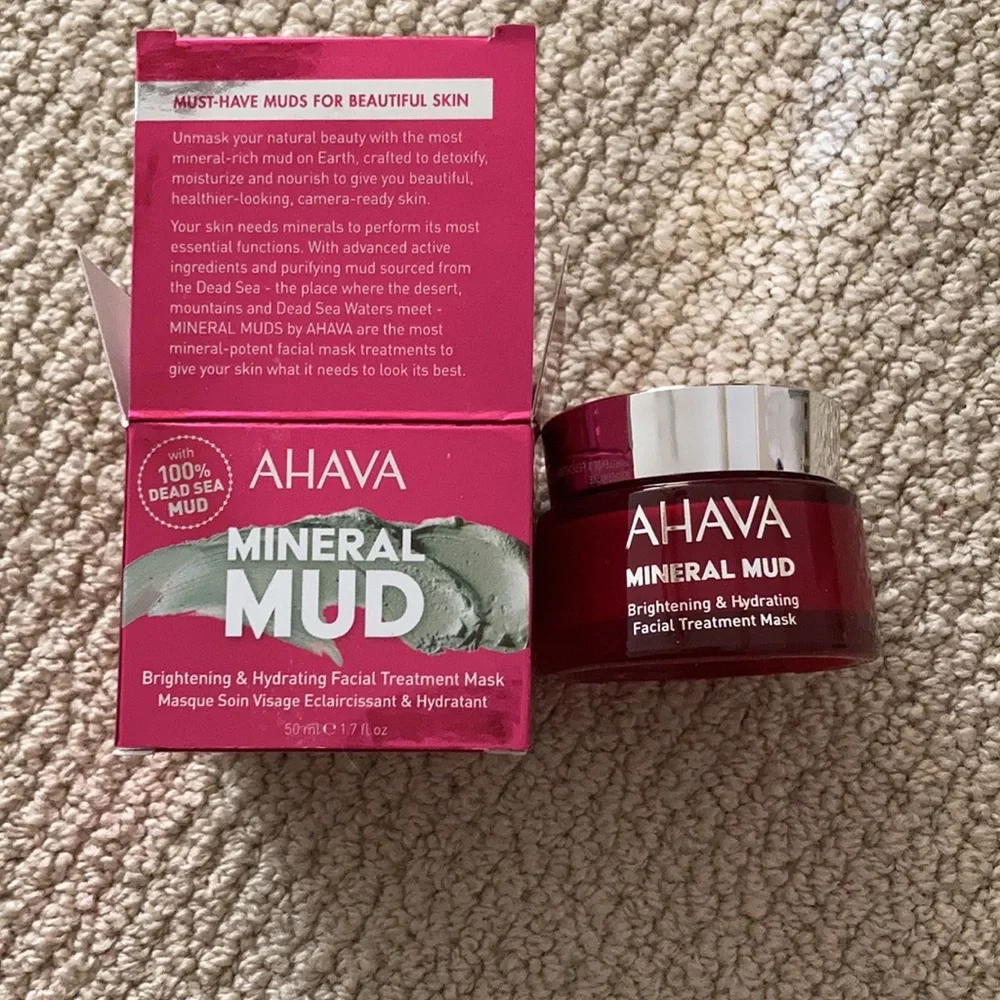 NEW Ahava Minera Mud Dead Sea Brightening & Hydrating Facial Treatment Mask NIB